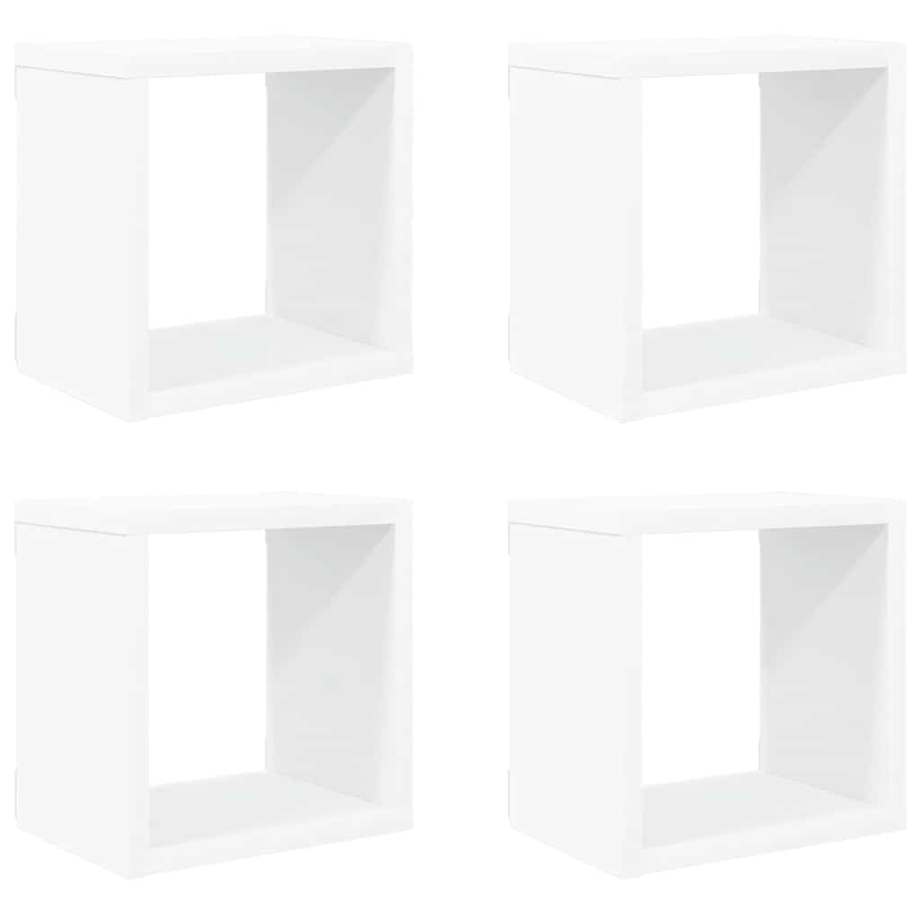 vidaXL Würfelregale 4 Stk. Weiß 22x15x22 cm