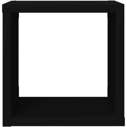 vidaXL Étagères cubes 4 pcs Noir 22x15x22 cm