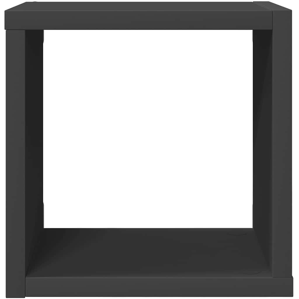 vidaXL Étagères cubes 6 pcs Gris 22x15x22 cm