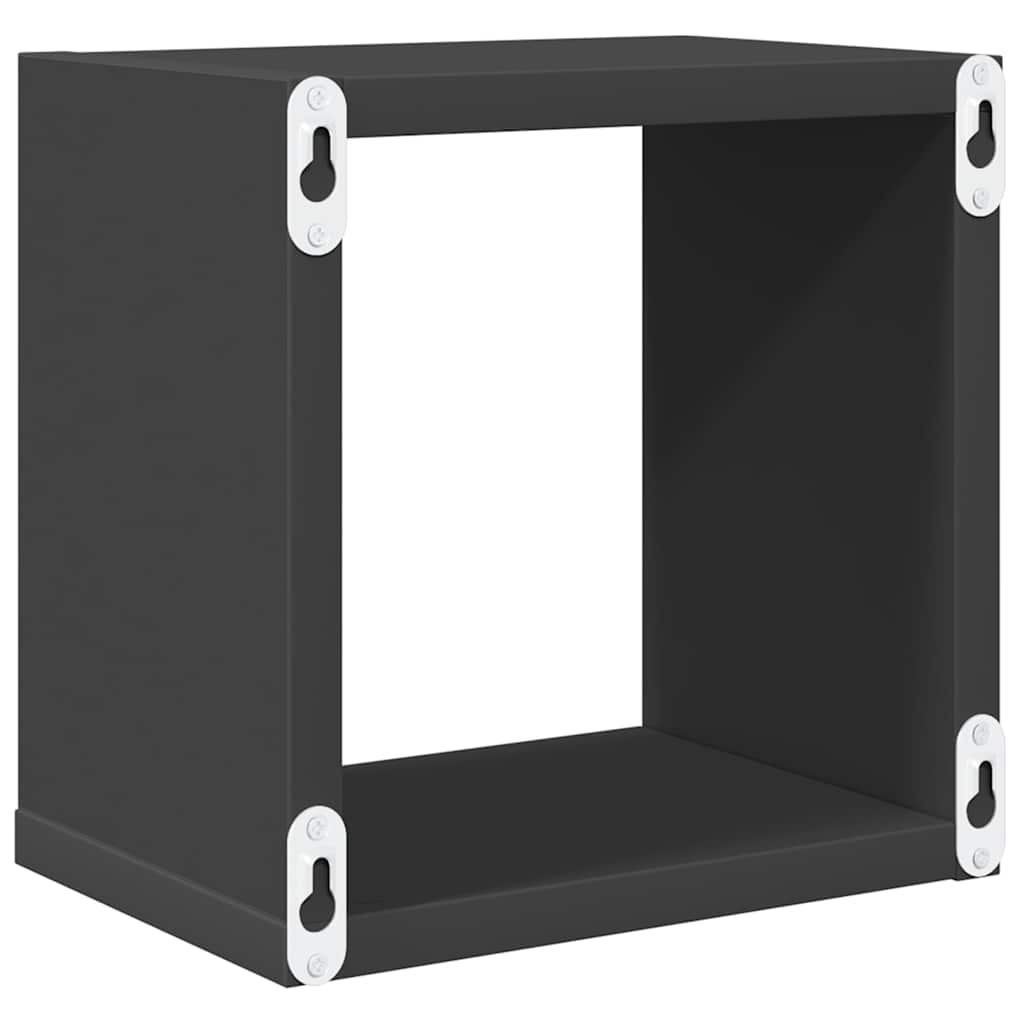 vidaXL Étagères cubes 6 pcs Gris 22x15x22 cm