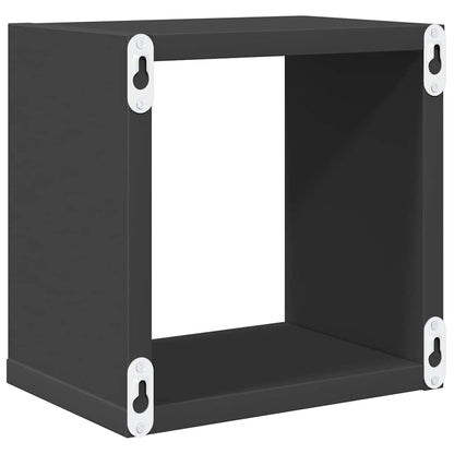 vidaXL Étagères cubes 6 pcs Gris 22x15x22 cm