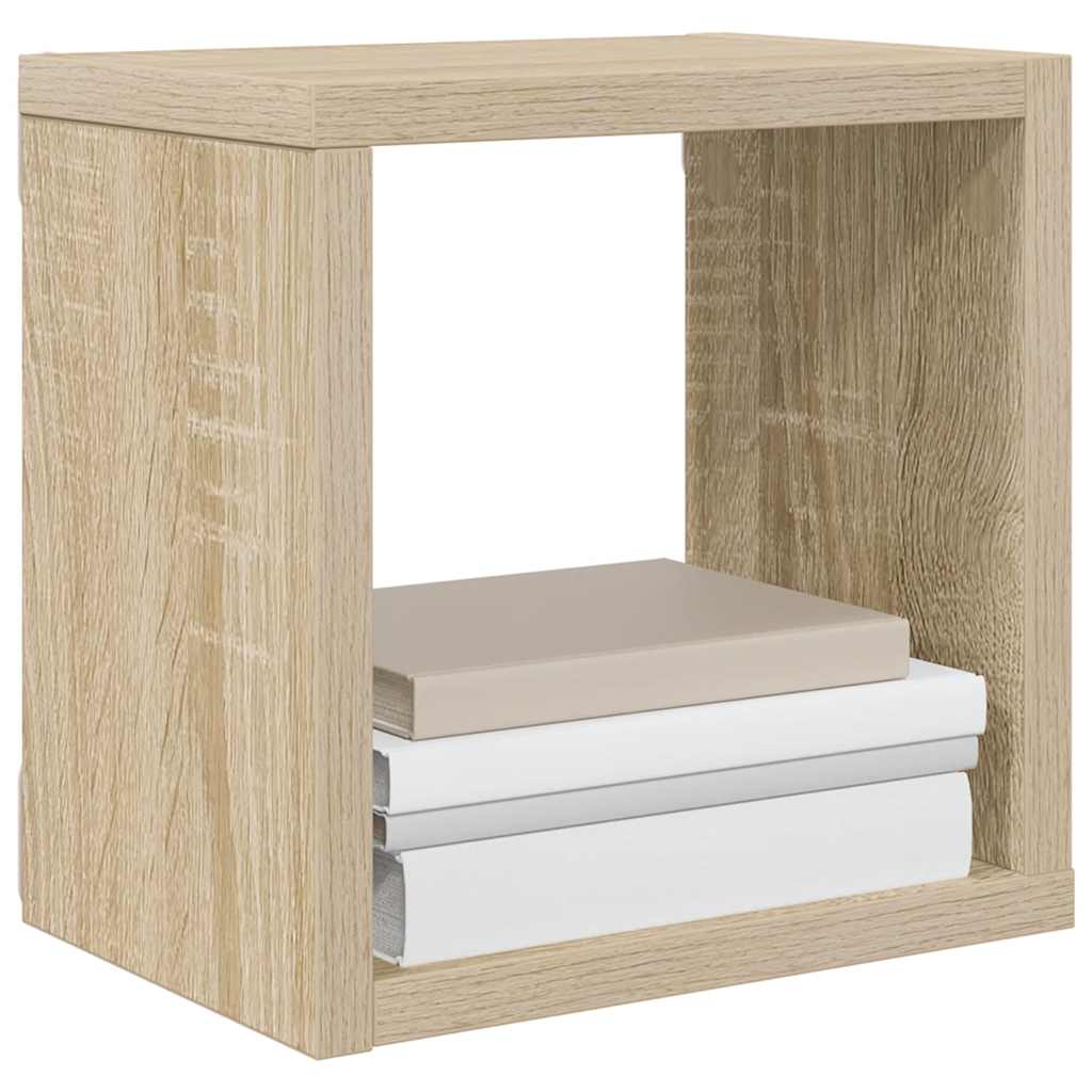 vidaXL Étagères cubes 4 pcs Chêne Sonoma 22x15x22 cm