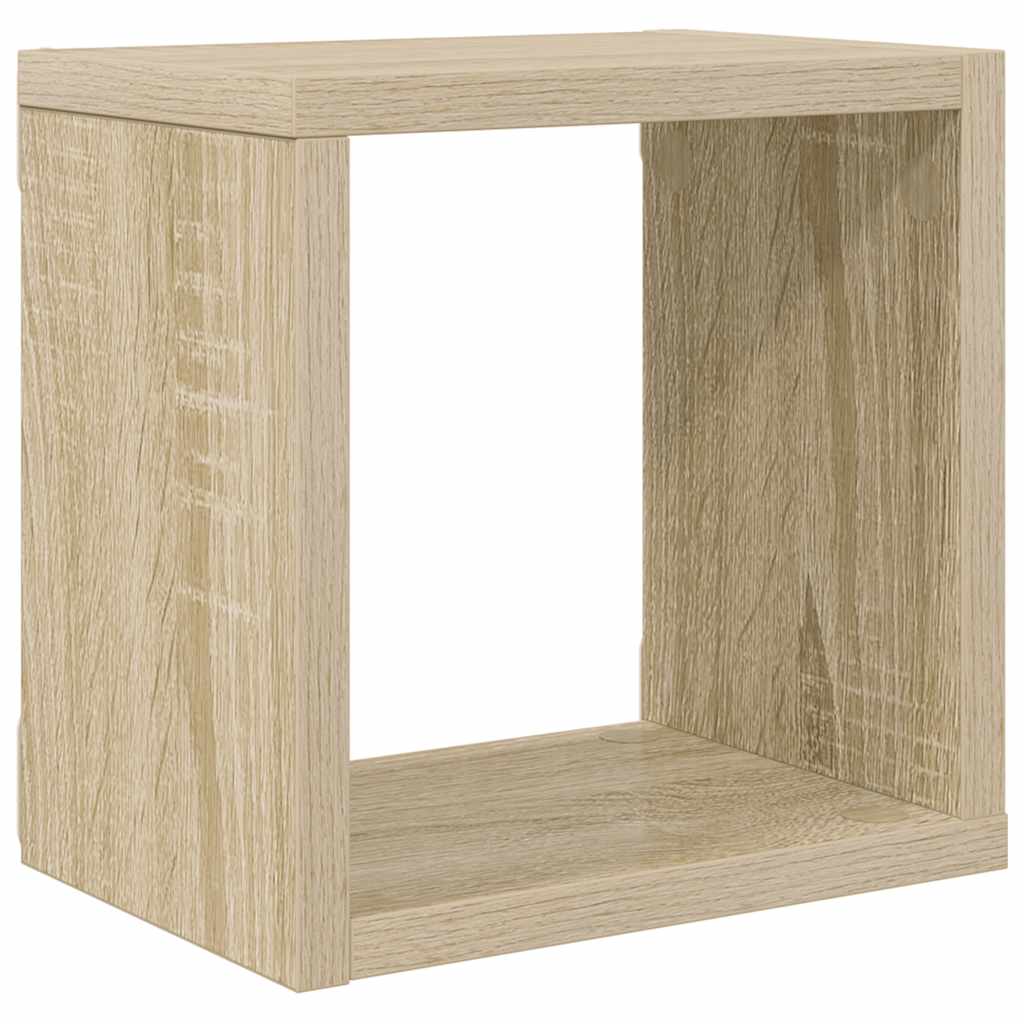 vidaXL Étagères cubes 4 pcs Chêne Sonoma 22x15x22 cm