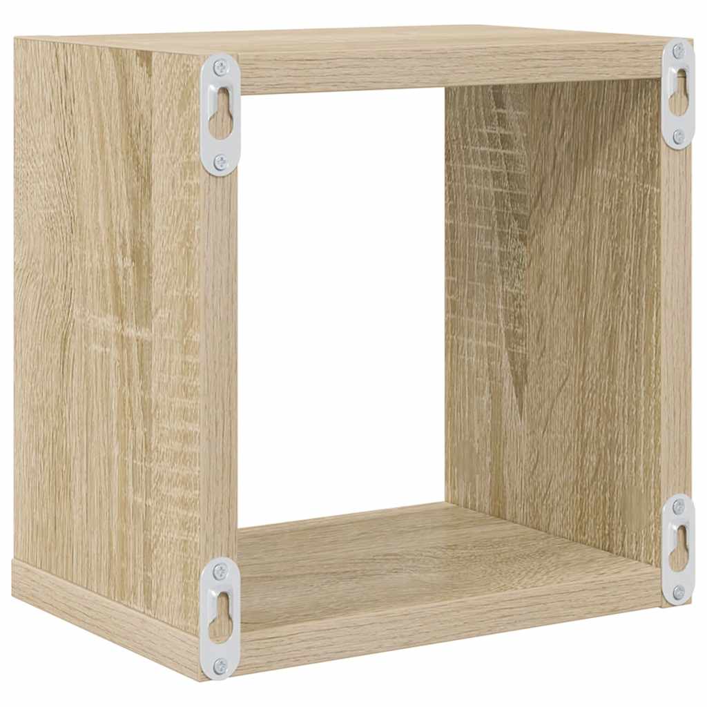 vidaXL Étagères cubes 6 pcs Chêne Sonoma 22x15x22 cm