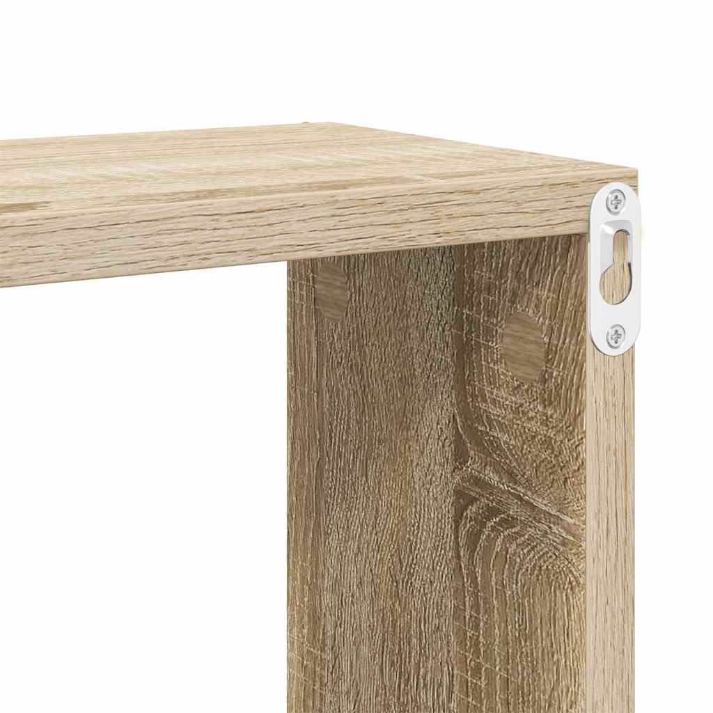 vidaXL Étagères cubes 6 pcs Chêne Sonoma 22x15x22 cm