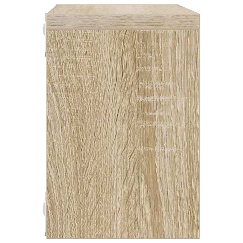 vidaXL Würfelregale 6 Stk. Weiß und Sonoma-Eiche 22x15x22 cm
