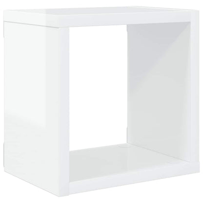 vidaXL Étagères cubes 6 pcs Blanc brillant 22x15x22 cm