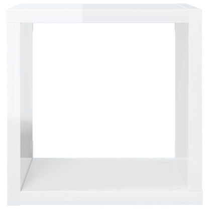 vidaXL Étagères cubes 6 pcs Blanc brillant 22x15x22 cm