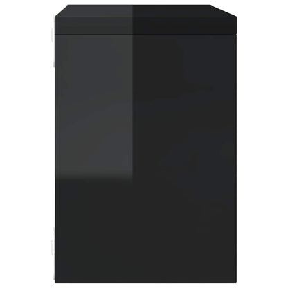 vidaXL Étagères cubes 6 pcs. Noir brillant 22x15x22 cm