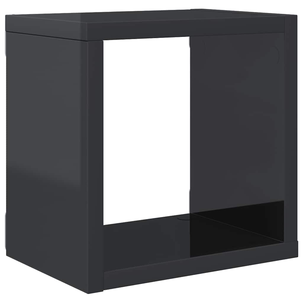 vidaXL Étagères cubes 6 pcs Gris brillant 22x15x22 cm