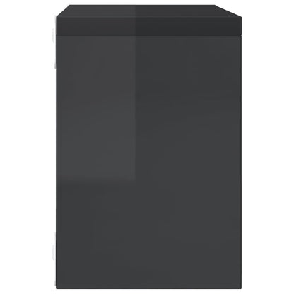 vidaXL Étagères cubes 6 pcs Gris brillant 22x15x22 cm
