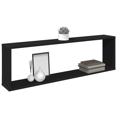 vidaXL Étagères cubes 4 pcs Noir 100x15x30 cm Bois d'ingénierie