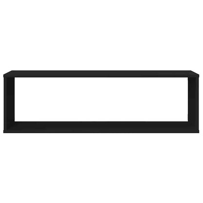 vidaXL Étagères cubes 4 pcs Noir 100x15x30 cm Bois d'ingénierie