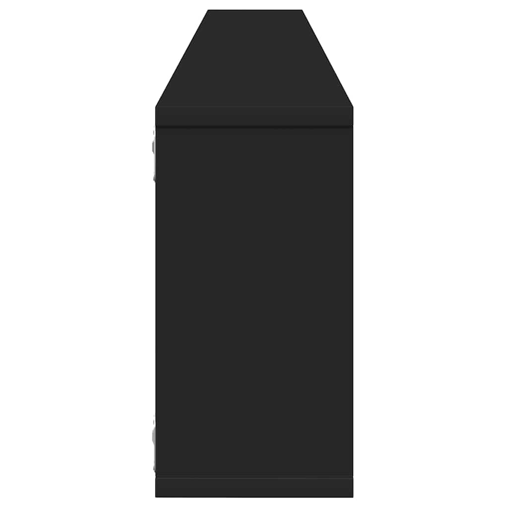 vidaXL Étagères cubes 4 pcs Noir 100x15x30 cm Bois d'ingénierie