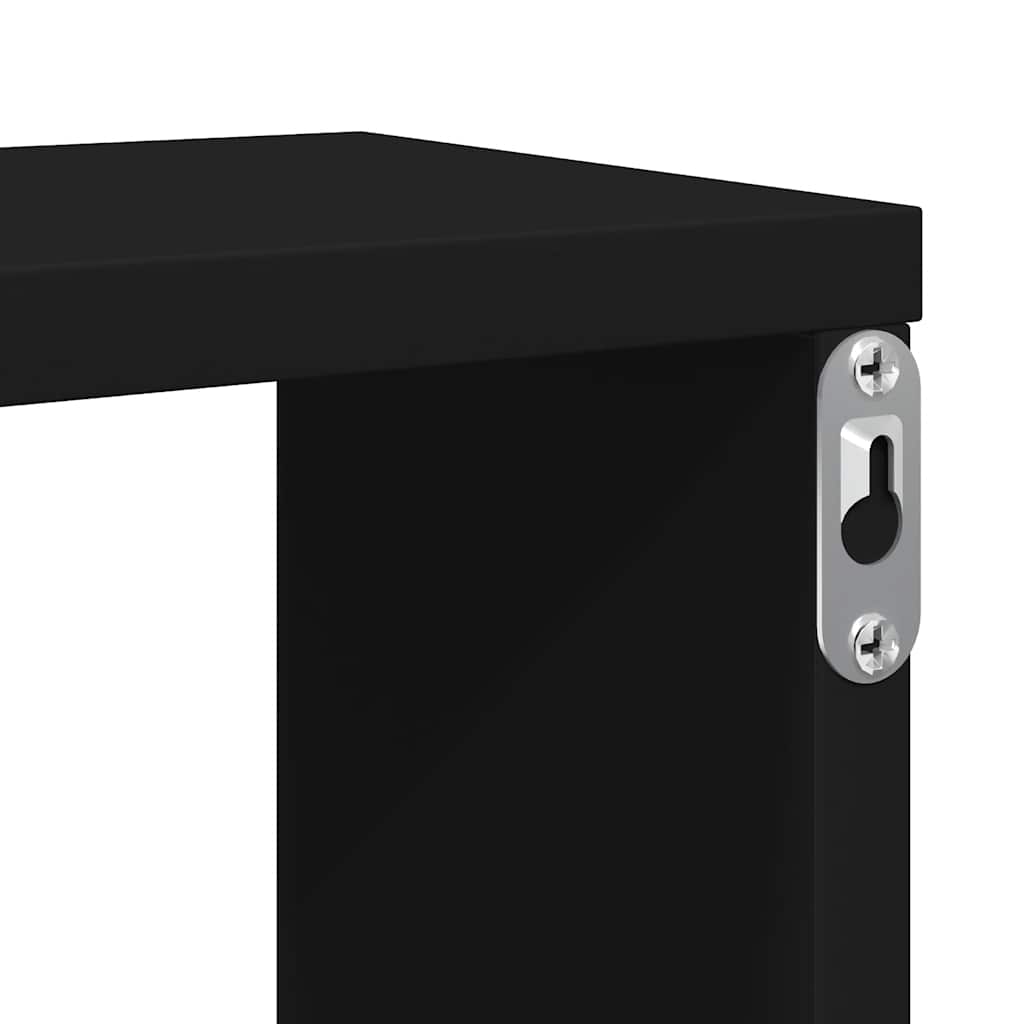 vidaXL Étagères cubes 4 pcs Noir 100x15x30 cm Bois d'ingénierie