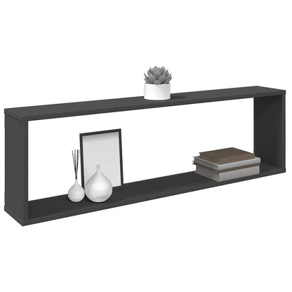 vidaXL Étagères cubes 6 pcs Gris 100x15x30 cm Bois d'ingénierie