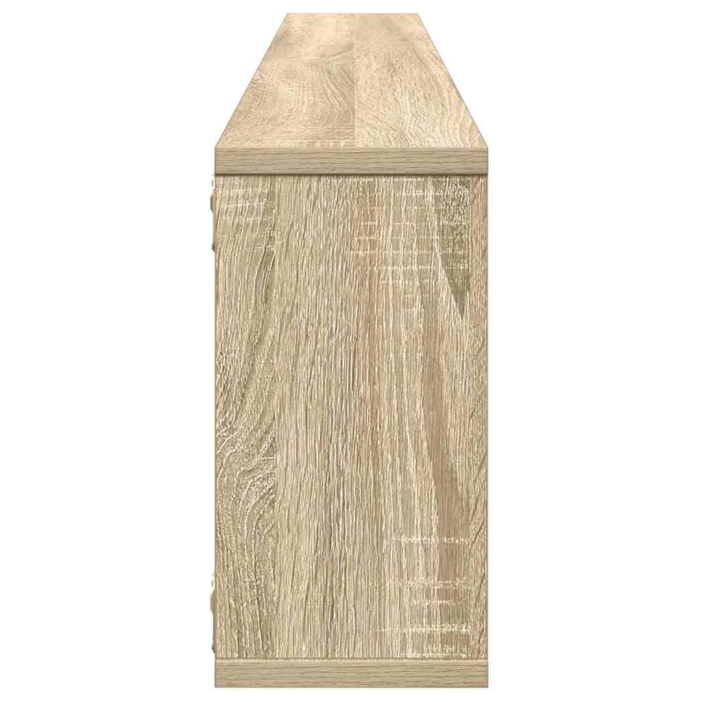 vidaXL Étagères cubes 2 pcs Chêne sonoma 100x15x30 cm Bois d'ingénierie