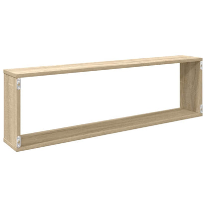vidaXL Étagères cubes 2 pcs Chêne sonoma 100x15x30 cm Bois d'ingénierie