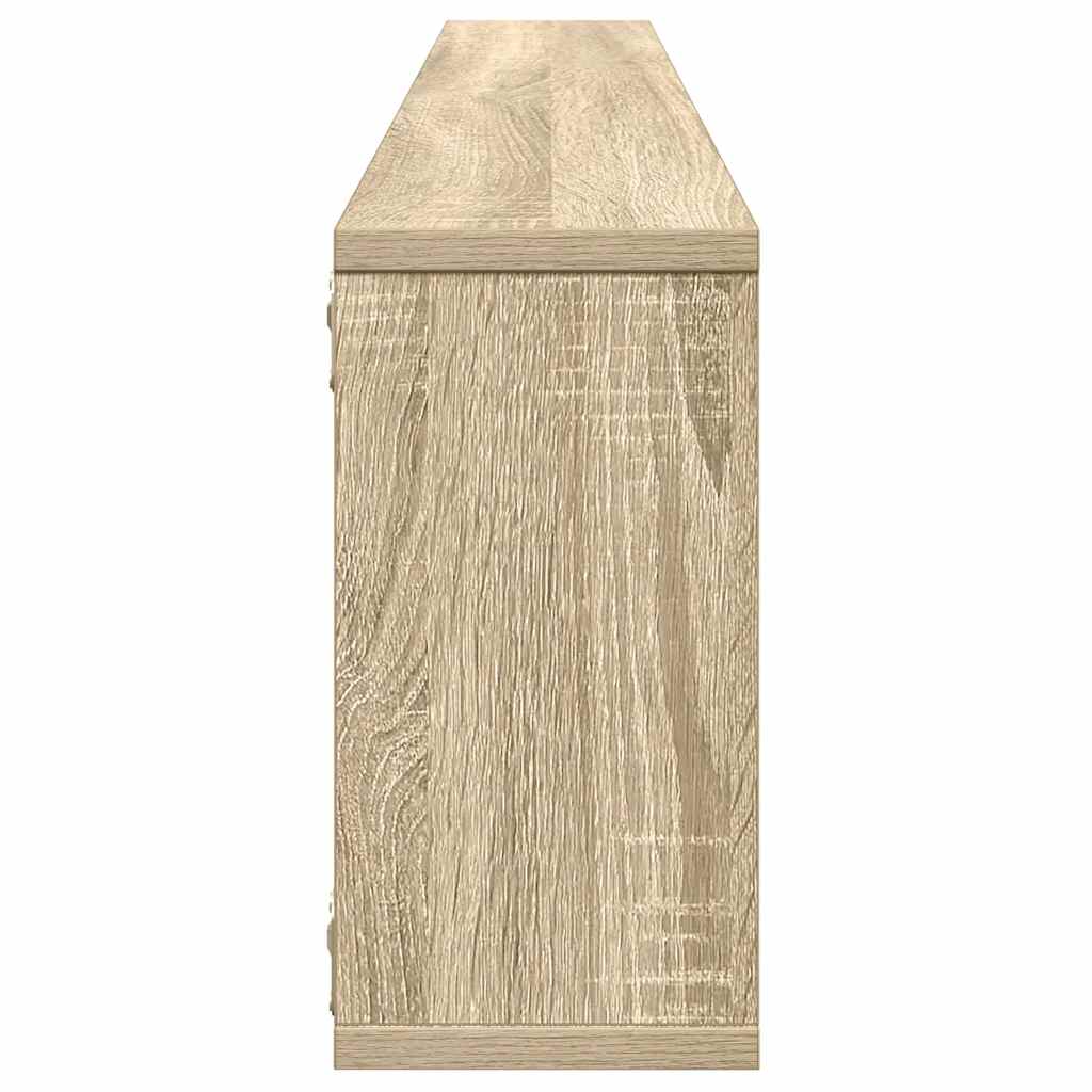 vidaXL Étagères cubes 4 pcs Chêne Sonoma 100x15x30 cm Bois d'ingénierie