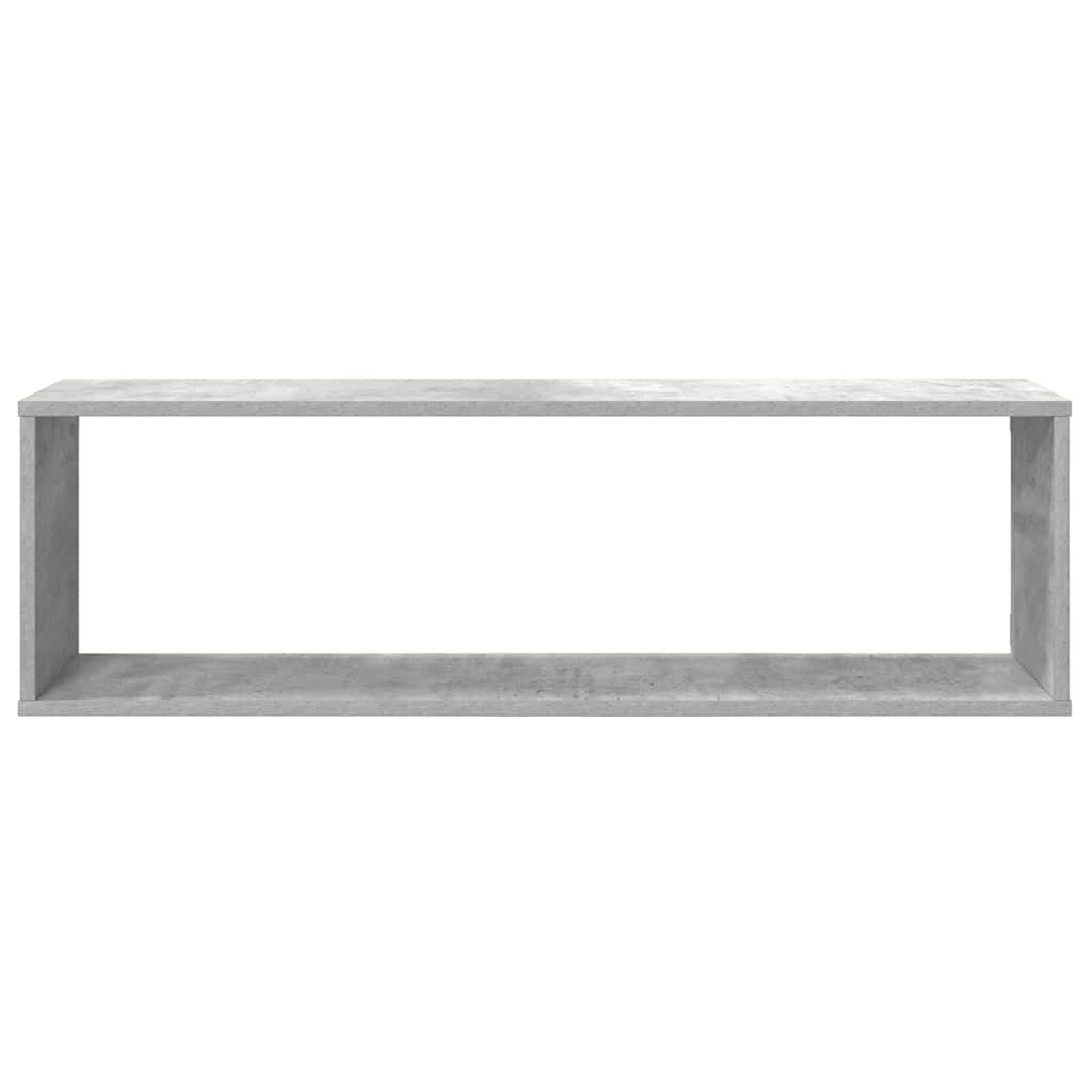 vidaXL Étagères cubes 2 pcs Gris béton 100x15x30 cm Bois d'ingénierie