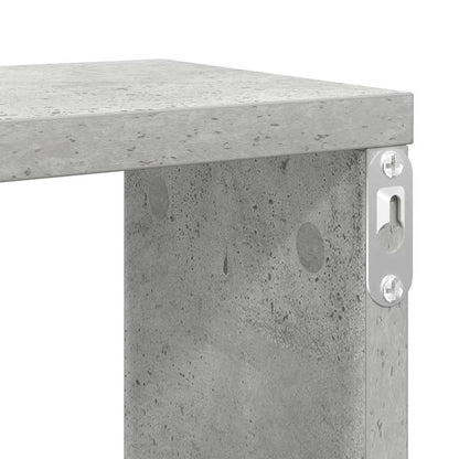 vidaXL Étagères cubes 2 pcs Gris béton 100x15x30 cm Bois d'ingénierie