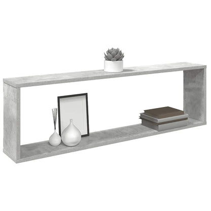 vidaXL Würfelregale 4 Stk. Betongrau 100x15x30 cm Holzwerkstoff