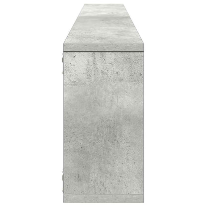 vidaXL Würfelregale 4 Stk. Betongrau 100x15x30 cm Holzwerkstoff