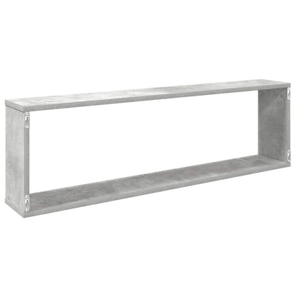 vidaXL Würfelregale 4 Stk. Betongrau 100x15x30 cm Holzwerkstoff