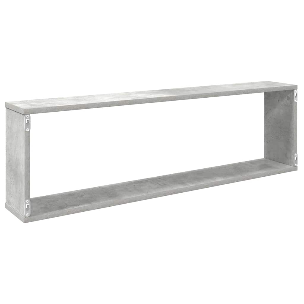 vidaXL Würfelregale 6 Stk. Betongrau 100x15x30 cm Holzwerkstoff