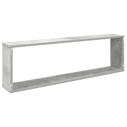 vidaXL Würfelregale 6 Stk. Betongrau 100x15x30 cm Holzwerkstoff