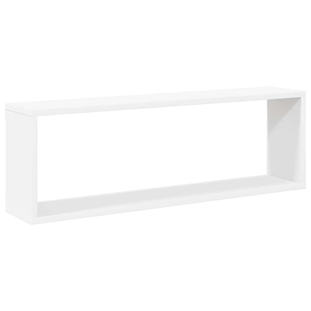 vidaXL Würfelregale 2 Stk. Weiß 80x15x26,5 cm Holzwerkstoff