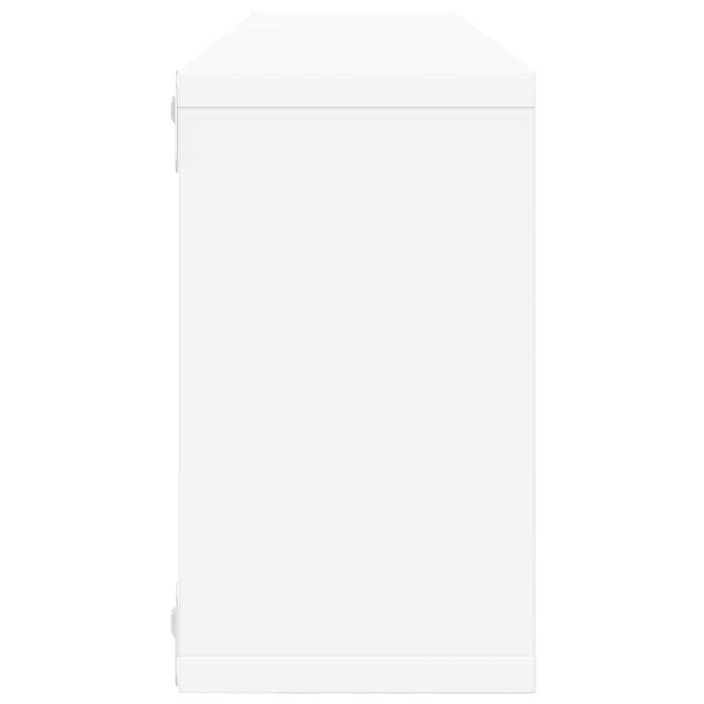 vidaXL Würfelregale 2 Stk. Weiß 80x15x26,5 cm Holzwerkstoff