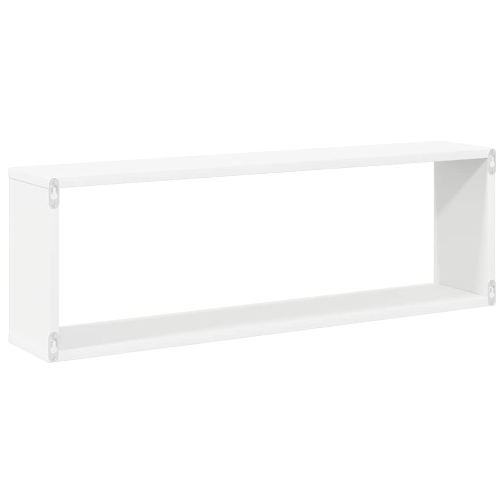vidaXL Würfelregale 2 Stk. Weiß 80x15x26,5 cm Holzwerkstoff