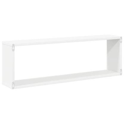 vidaXL Würfelregale 2 Stk. Weiß 80x15x26,5 cm Holzwerkstoff