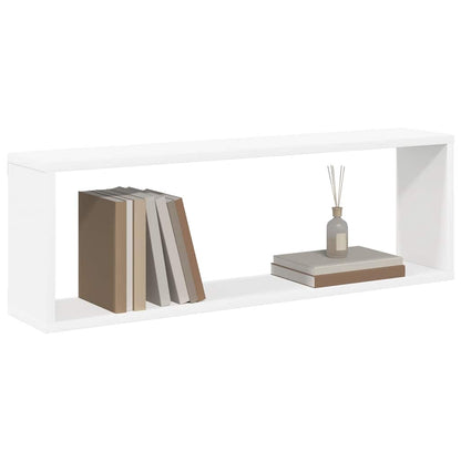 vidaXL Würfelregale 4 Stk. Weiß 80x15x26,5 cm Holzwerkstoff