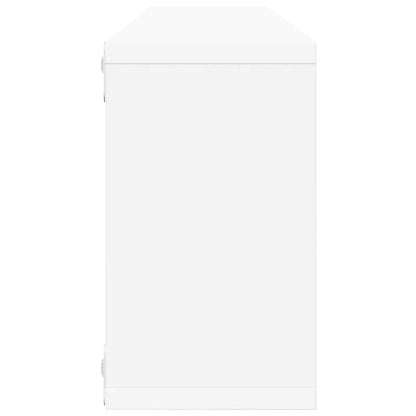 vidaXL Würfelregale 4 Stk. Weiß 80x15x26,5 cm Holzwerkstoff