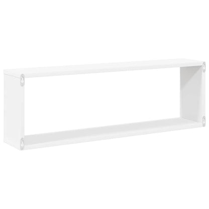 vidaXL Würfelregale 4 Stk. Weiß 80x15x26,5 cm Holzwerkstoff