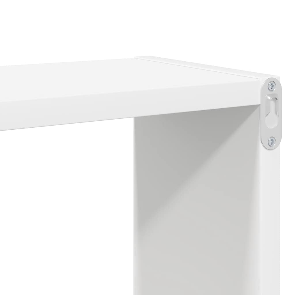 vidaXL Würfelregale 4 Stk. Weiß 80x15x26,5 cm Holzwerkstoff