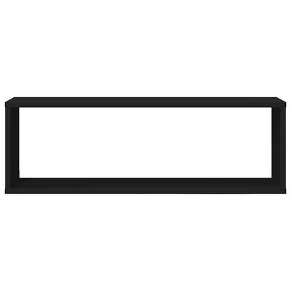vidaXL Étagères cubes 4 pcs Noir 80x15x26,5 cm Bois d'ingénierie