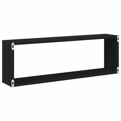 vidaXL Étagères cubes 4 pcs Noir 80x15x26,5 cm Bois d'ingénierie