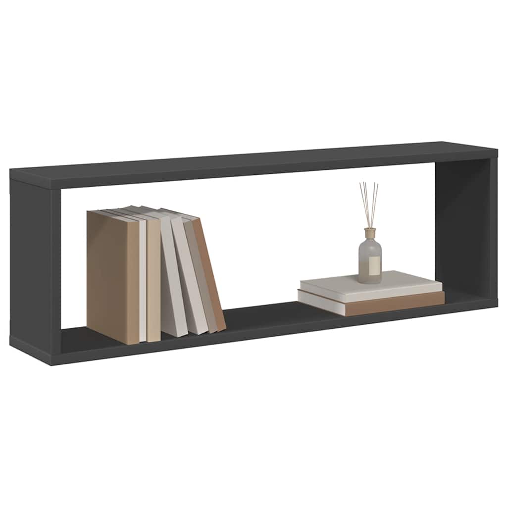 vidaXL Étagères cubes 6 pcs Gris 80x15x26,5 cm Bois d'ingénierie