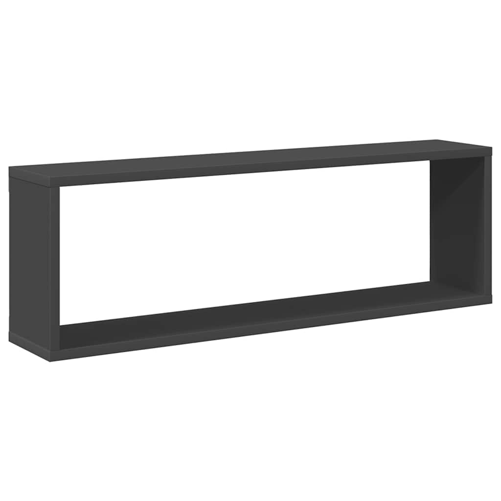 vidaXL Étagères cubes 6 pcs Gris 80x15x26,5 cm Bois d'ingénierie