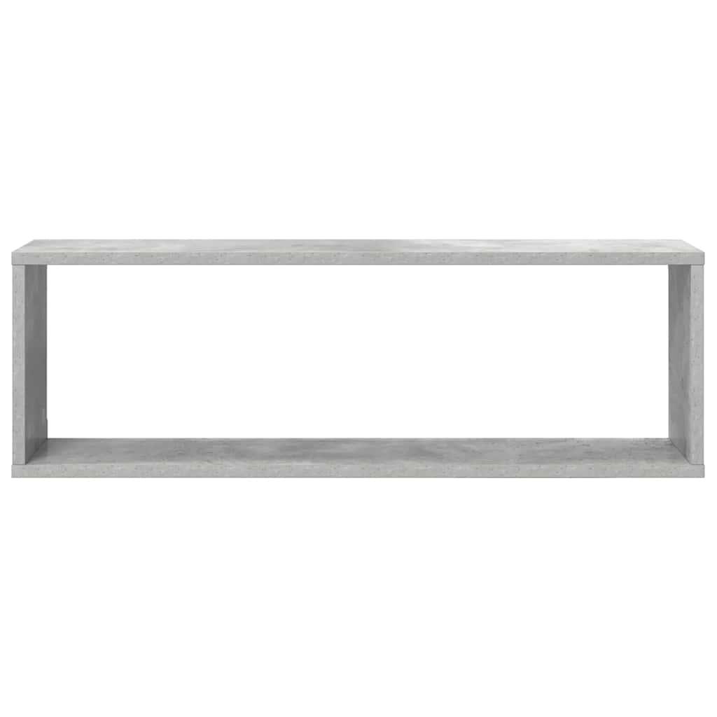 vidaXL Étagères cubes 2 pcs. gris béton 80x15x26,5 cm bois d'ingénierie