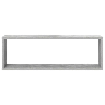 vidaXL Étagères cubes 2 pcs. gris béton 80x15x26,5 cm bois d'ingénierie