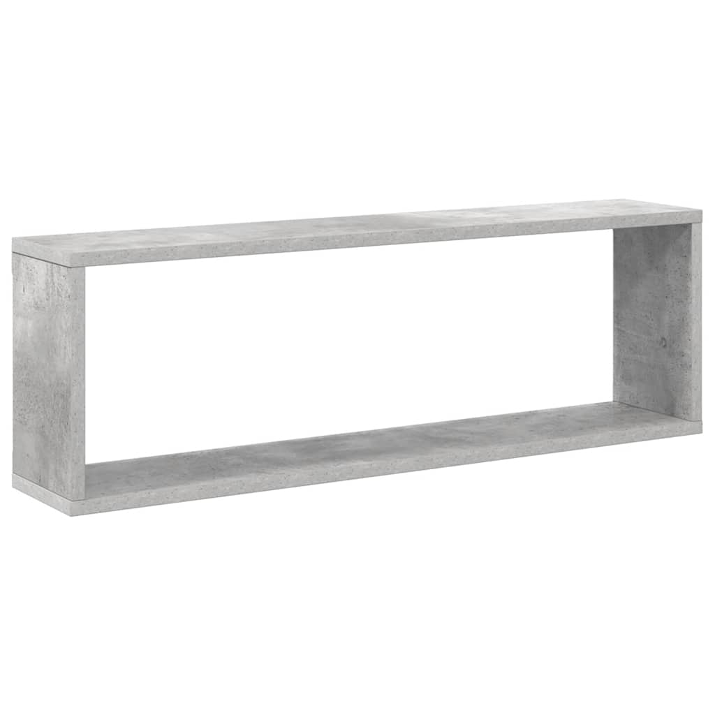 vidaXL Étagères cubes 6 pcs Gris béton 80x15x26,5 cm Bois d'ingénierie