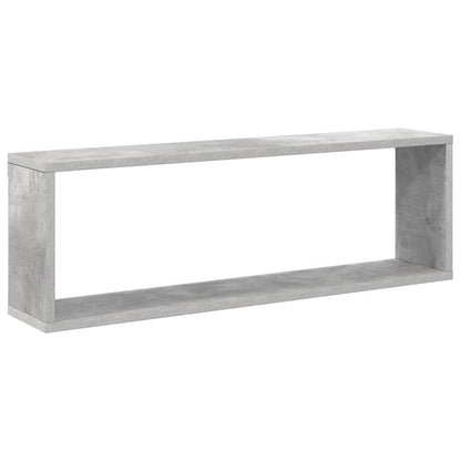 vidaXL Étagères cubes 6 pcs Gris béton 80x15x26,5 cm Bois d'ingénierie