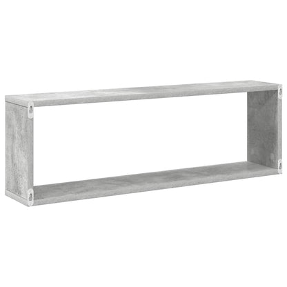 vidaXL Étagères cubes 6 pcs Gris béton 80x15x26,5 cm Bois d'ingénierie
