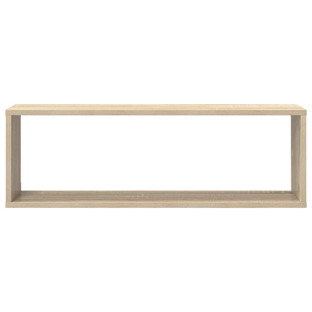 vidaXL Étagères cubes 6 pcs Blanc Chêne Sonoma 80x15x26,5cm Bois d'ingénierie