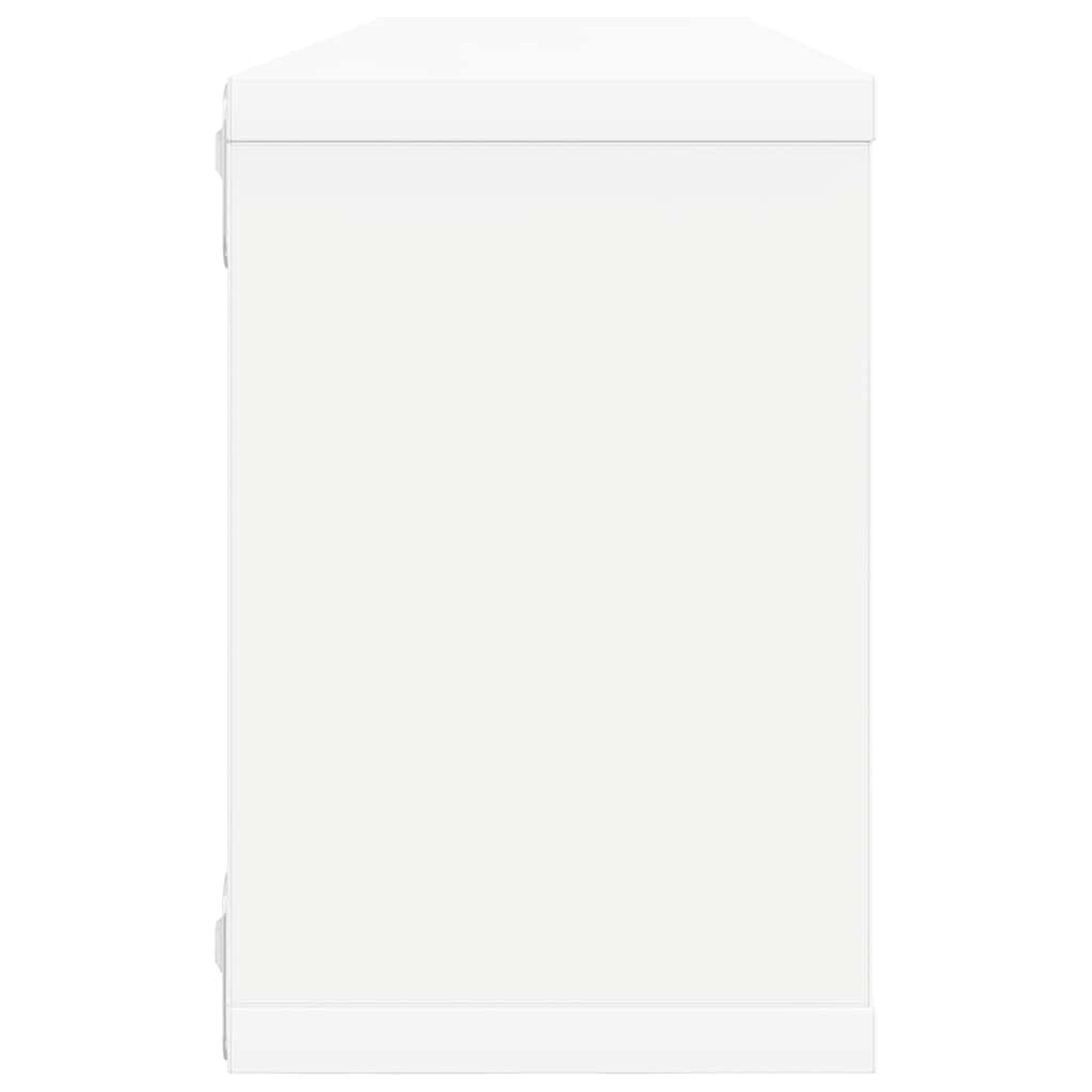 vidaXL Étagères cubes 2 pcs Blanc 60x15x23 cm Bois d'ingénierie