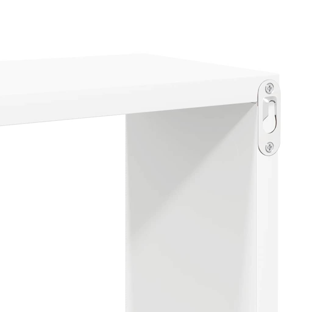 vidaXL Étagères cubes 2 pcs Blanc 60x15x23 cm Bois d'ingénierie